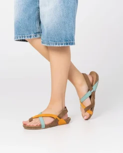 Mujer Yokono Sandalias Planas|Sandalia Plana Ibiza 718 Naranja