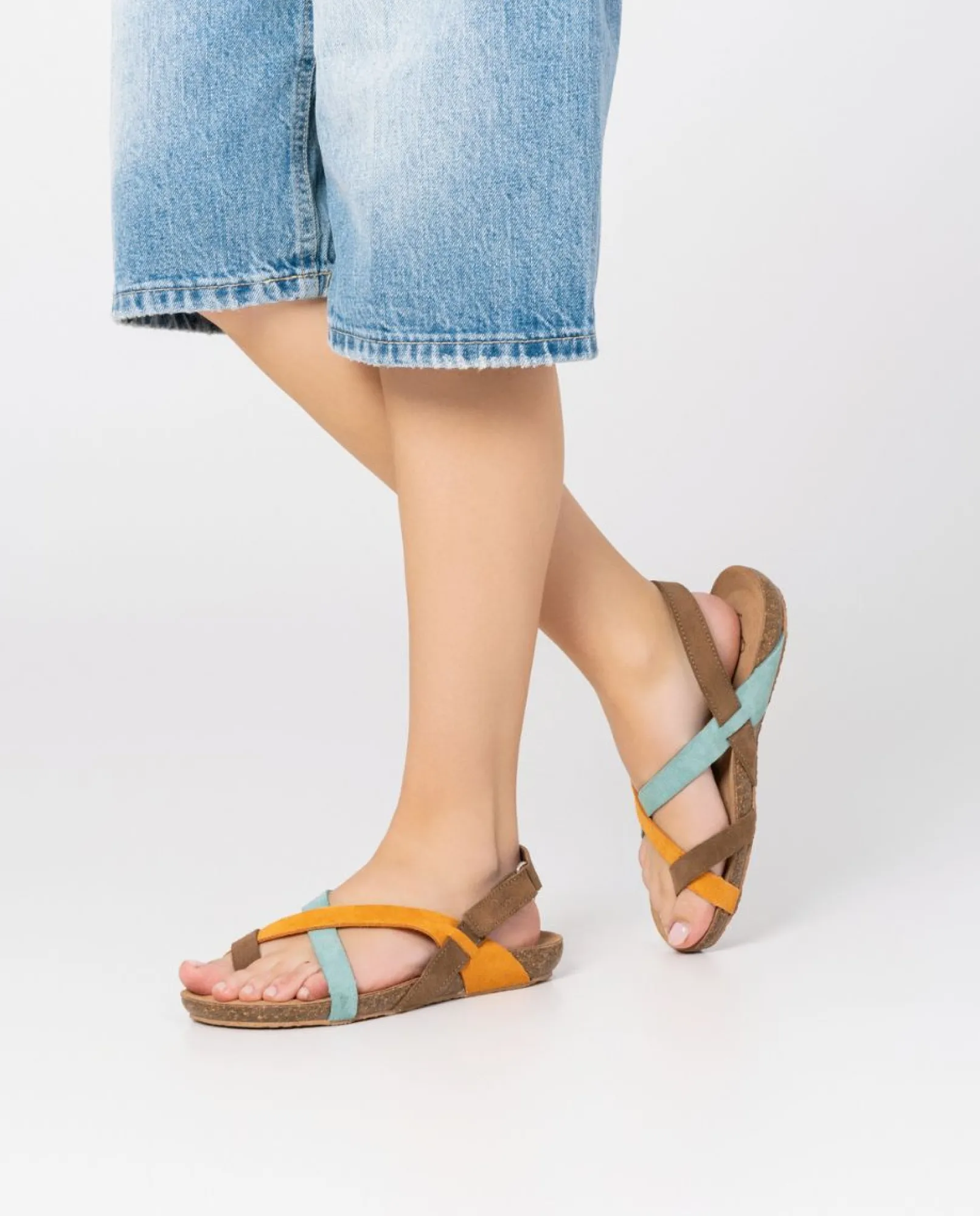 Mujer Yokono Sandalias Planas|Sandalia Plana Ibiza 718 Naranja