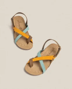 Mujer Yokono Sandalias Planas|Sandalia Plana Ibiza 718 Naranja