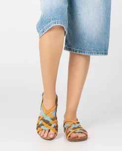 Mujer Yokono Sandalias Planas|Sandalia Plana Ibiza 175 Naranja