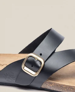 Mujer Yokono Sandalias Planas|Sandalia Plana Ibiza 013 Negro