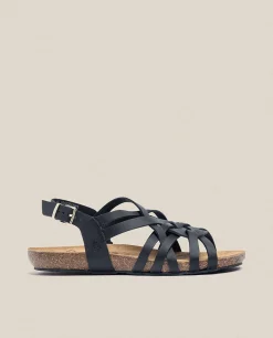 Mujer Yokono Sandalias Planas|Sandalia Plana Ibiza 175 Negro