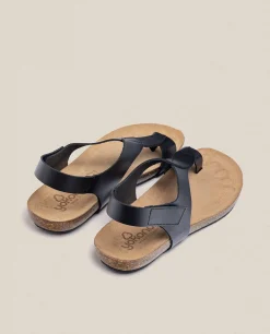 Mujer Yokono Sandalias Planas|Sandalia Plana Ibiza 174 Negro