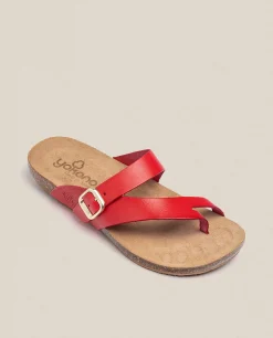 Mujer Yokono Sandalias Planas|Sandalia Plana Ibiza 013 Rojo