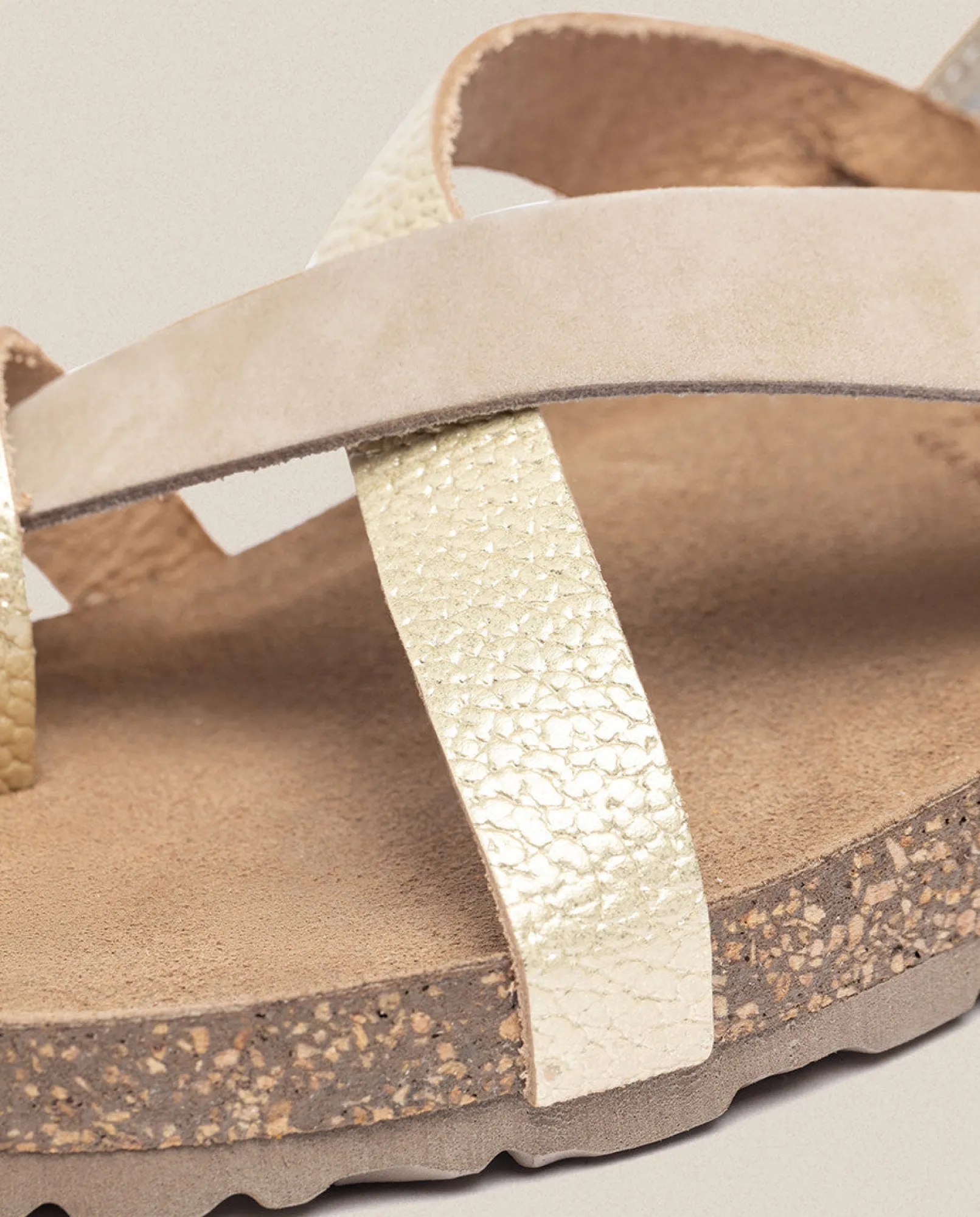 Mujer Yokono Sandalias Planas|Sandalia Plana Jerba 718 Dorado