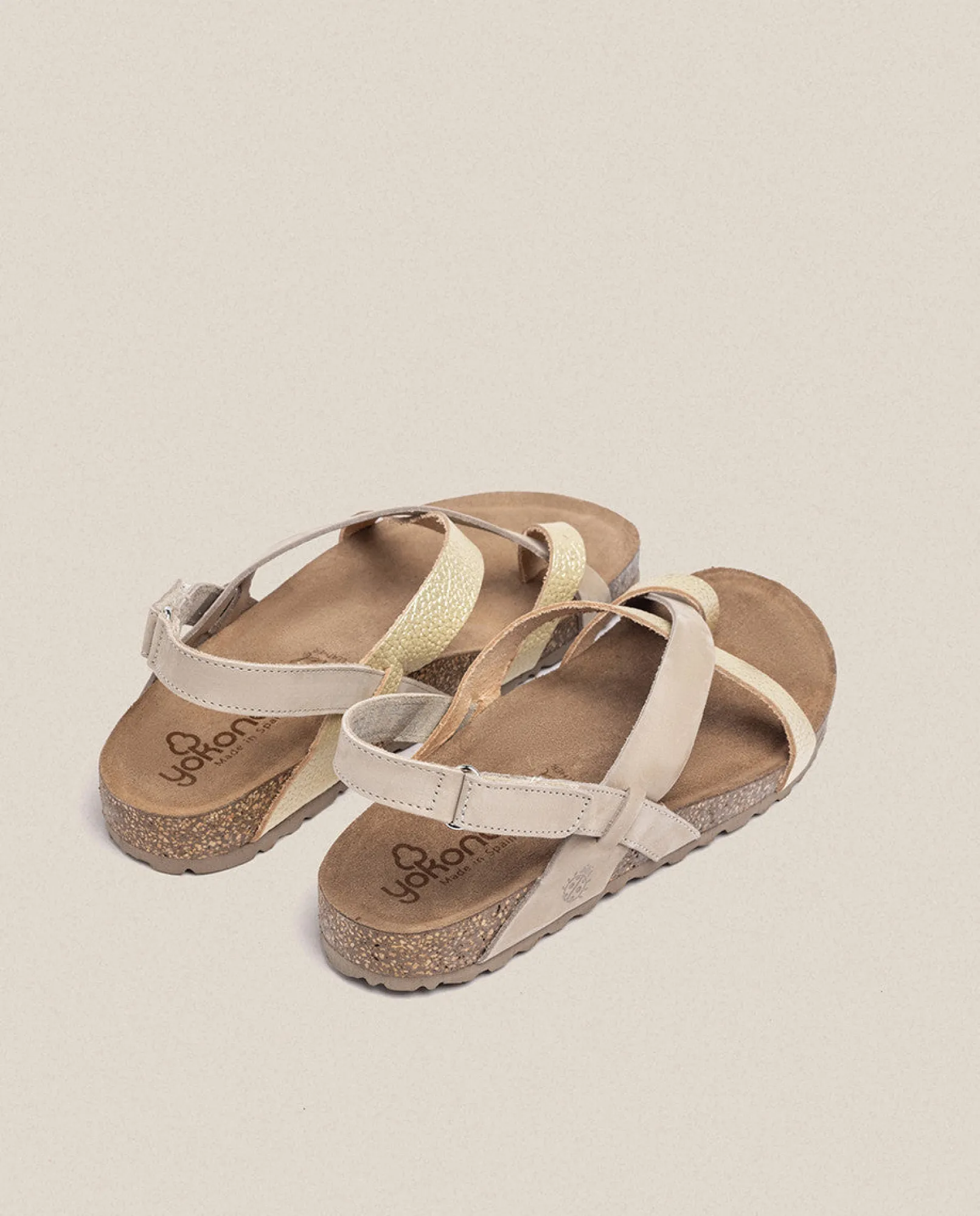Mujer Yokono Sandalias Planas|Sandalia Plana Jerba 718 Dorado