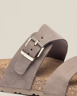Mujer Yokono Sandalias Planas|Sandalia Plana Jerba 091 Marrón