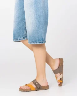Mujer Yokono Sandalias Planas|Sandalia Plana Jerba 091 Naranja
