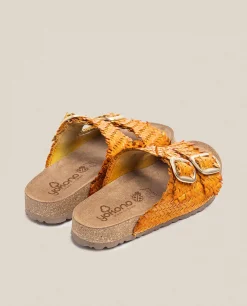 Mujer Yokono Sandalias Planas|Sandalia Plana Jerba 143 Naranja