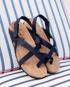 Mujer Yokono Sandalias Planas|Sandalia Plana Jerba 718 Negro