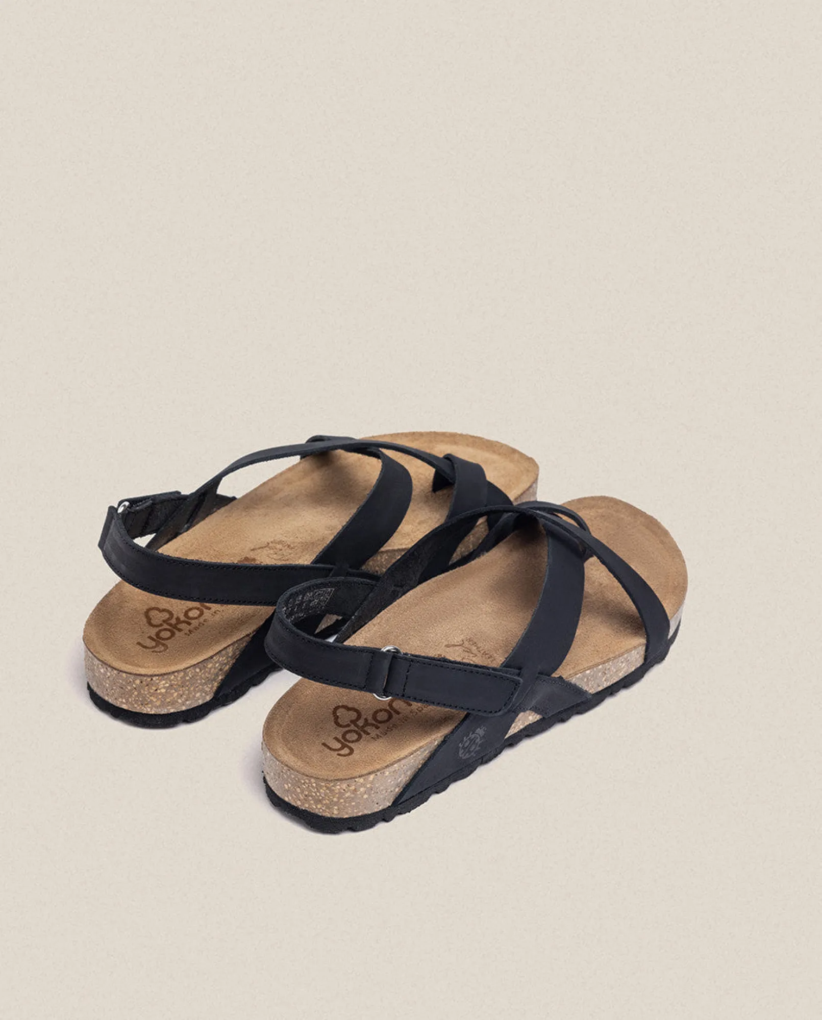 Mujer Yokono Sandalias Planas|Sandalia Plana Jerba 718 Negro