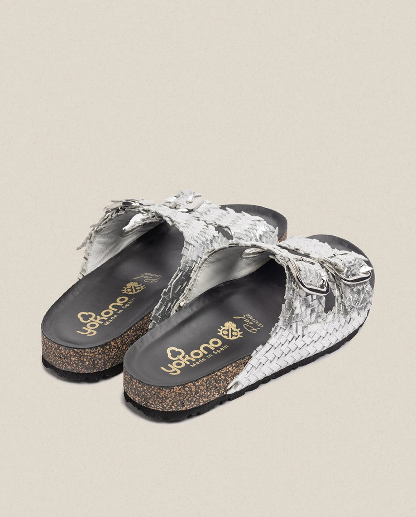Mujer Yokono Sandalias Planas|Sandalia Plana Jerba 143 Plata