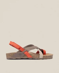Mujer Yokono Sandalias Planas|Sandalia Plana Jerba 718 Rojo