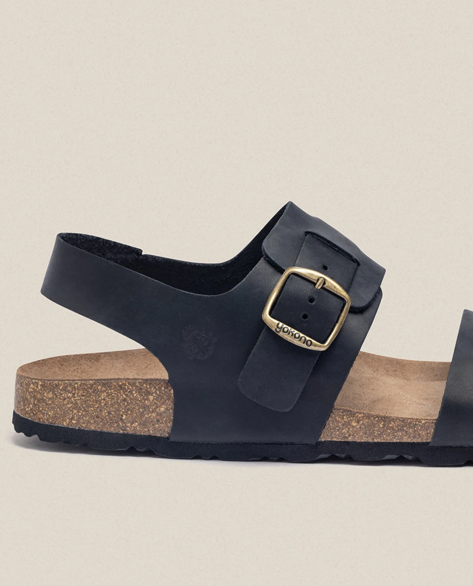 Hombre Yokono Sandalias|Sandalia Plana Macam 216 Negro