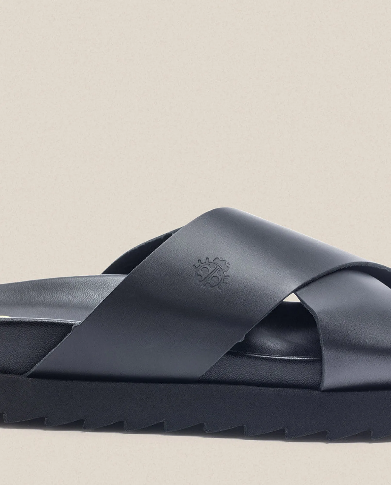 Hombre Yokono Sandalias|Sandalia Plana Man 003 Negro