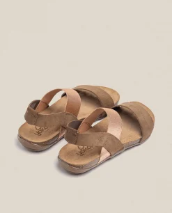 Mujer Yokono Sandalias Planas|Sandalia Plana Manacor 001 Marron