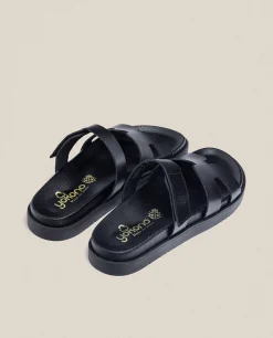 Mujer Yokono Sandalias Planas|Sandalia Plana Morena 125 Negro