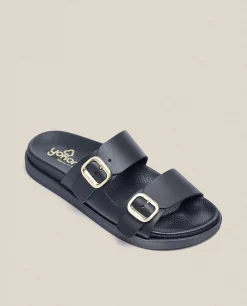 Mujer Yokono Sandalias Planas|Sandalia Plana Morena 004 Negro