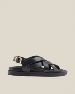 Mujer Yokono Sandalias Planas|Sandalia Plana Morena 005 Negro