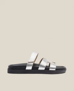 Mujer Yokono Sandalias Planas|Sandalia Plana Morena 125 Plata
