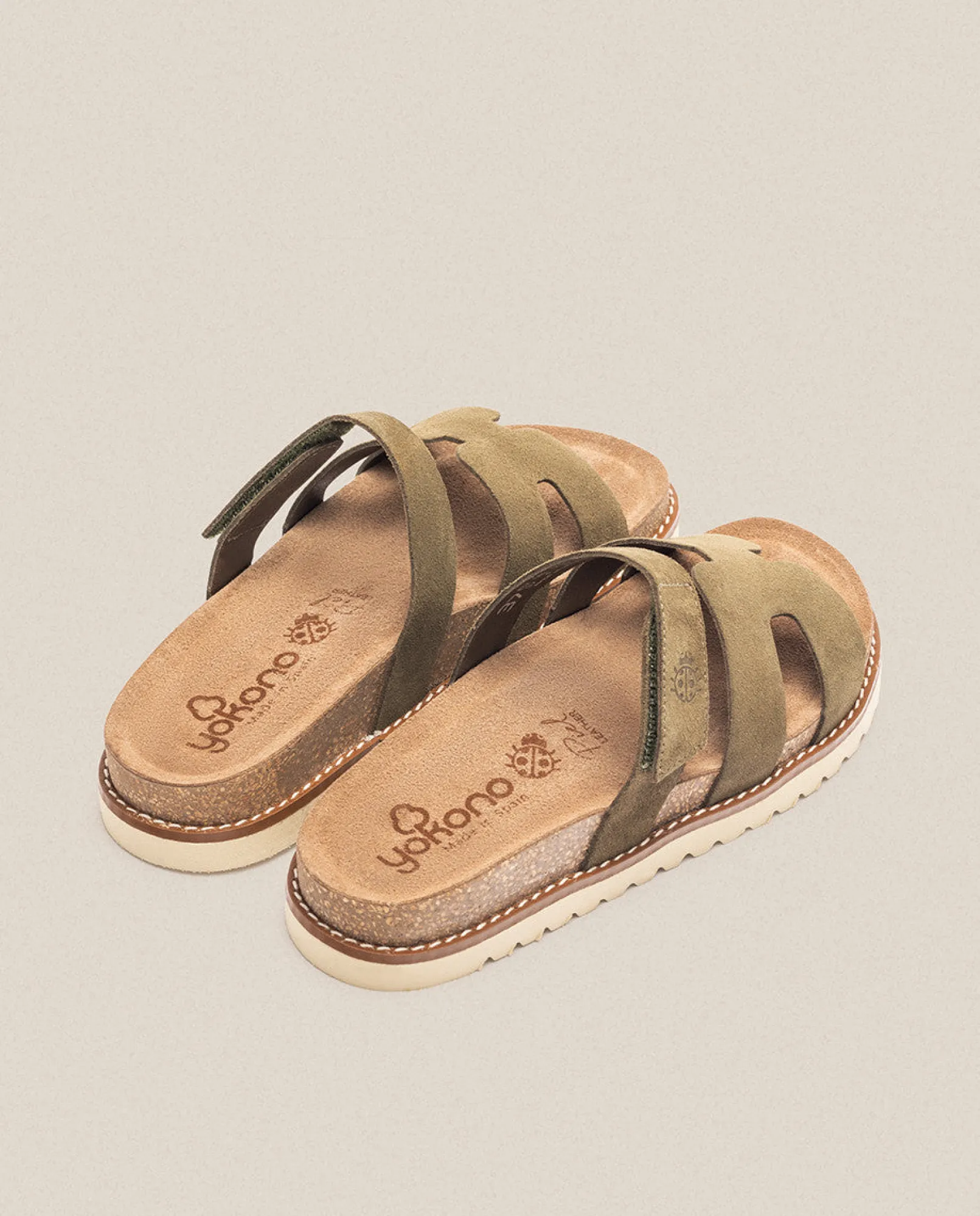 Mujer Yokono Sandalias Planas|Sandalia Plana Petra 125 Verde
