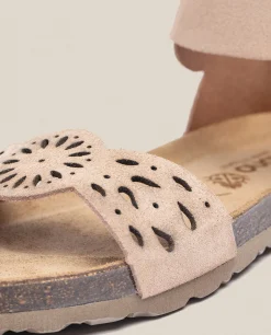 Mujer Yokono Sandalias Planas|Sandalia Plana Villa 086 Beige