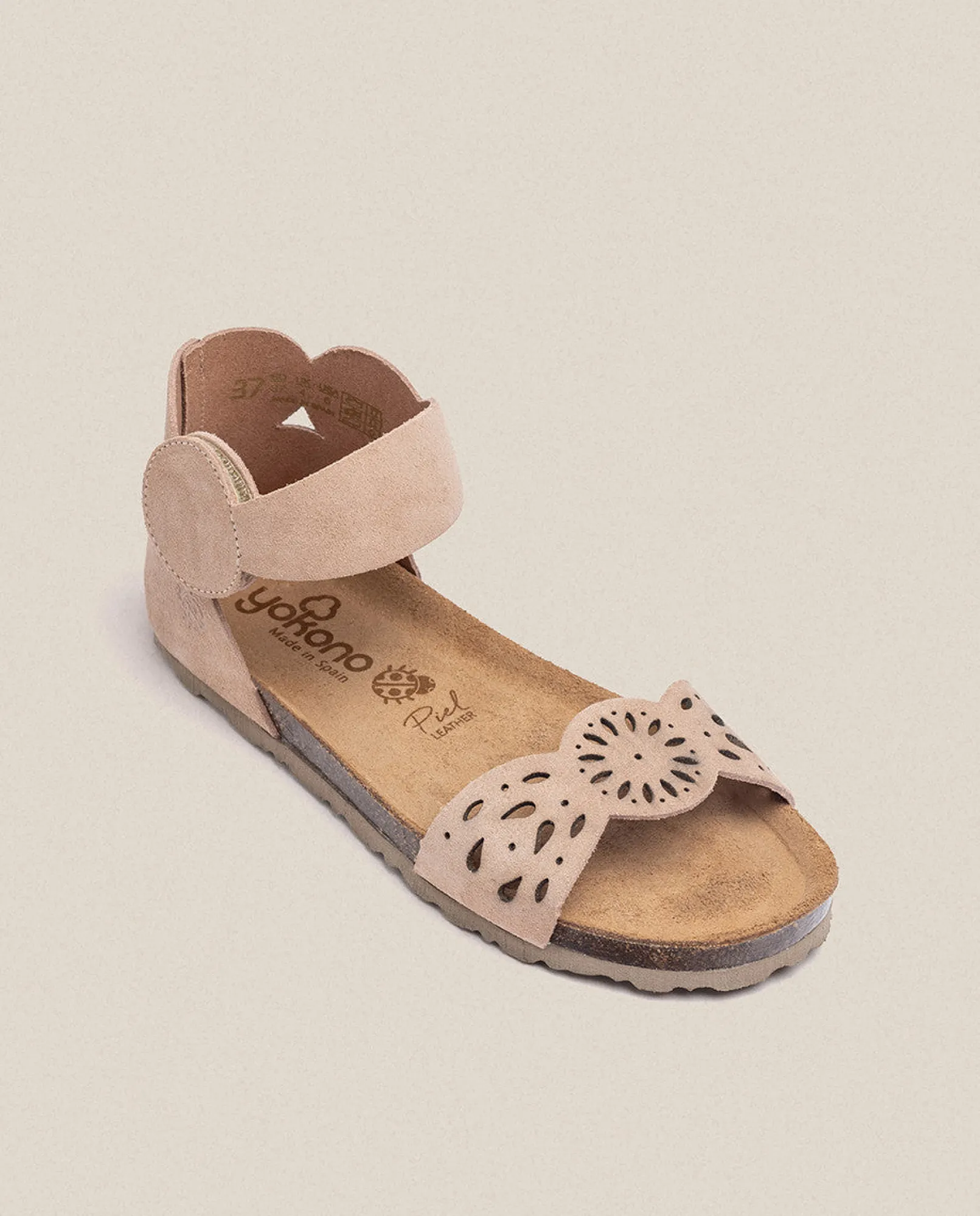 Mujer Yokono Sandalias Planas|Sandalia Plana Villa 086 Beige