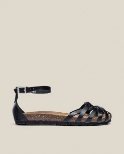 Mujer Yokono Sandalias Planas|Sandalia Plana Villa 011 Negro