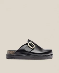 Mujer Yokono Zuecos|Sandalias De Plataforma|Zapato De Plataforma TUNEZ-599 Negro