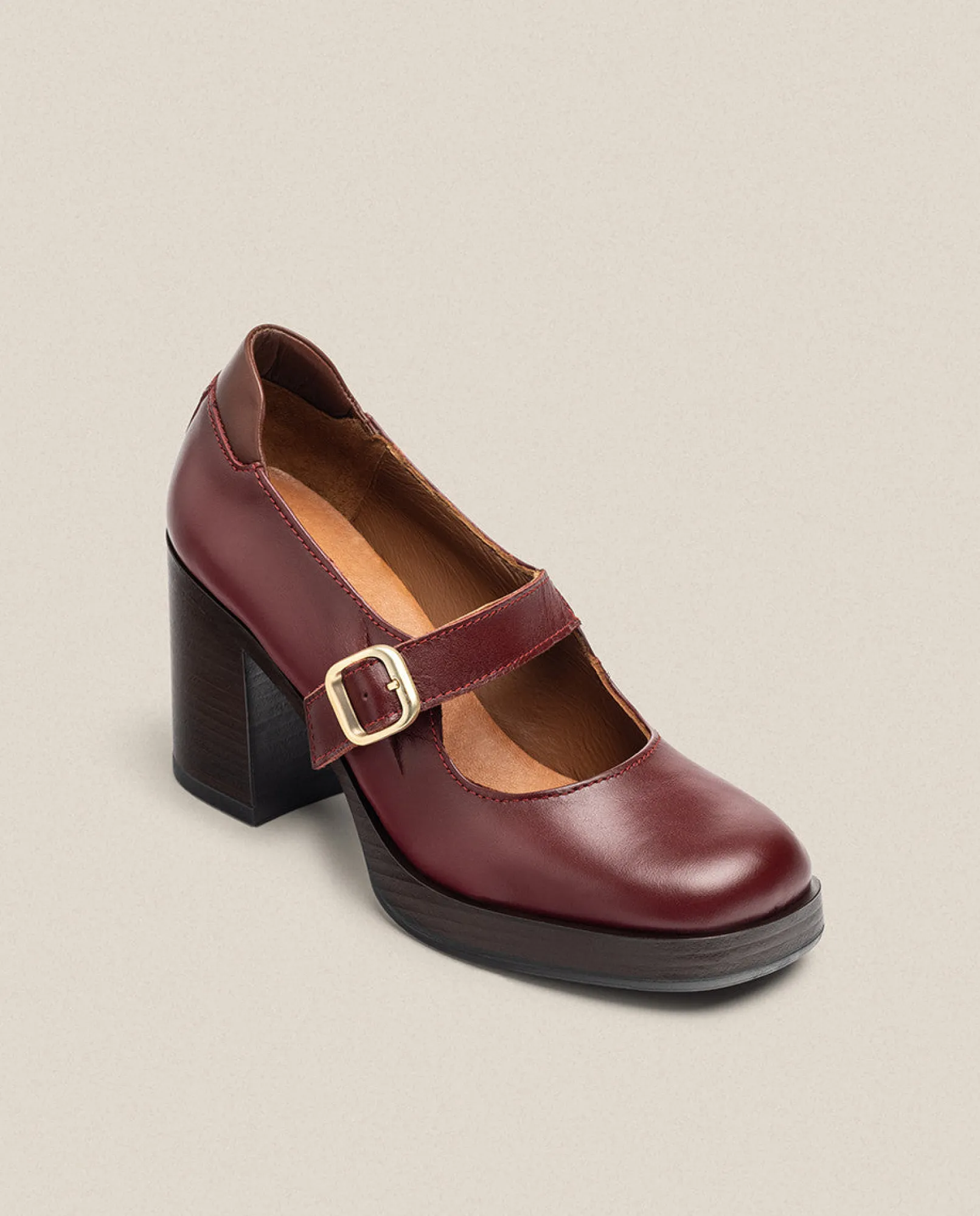 Mujer Yokono Zapatos|Zapato De Tacón KOLIN-010 Burdeos