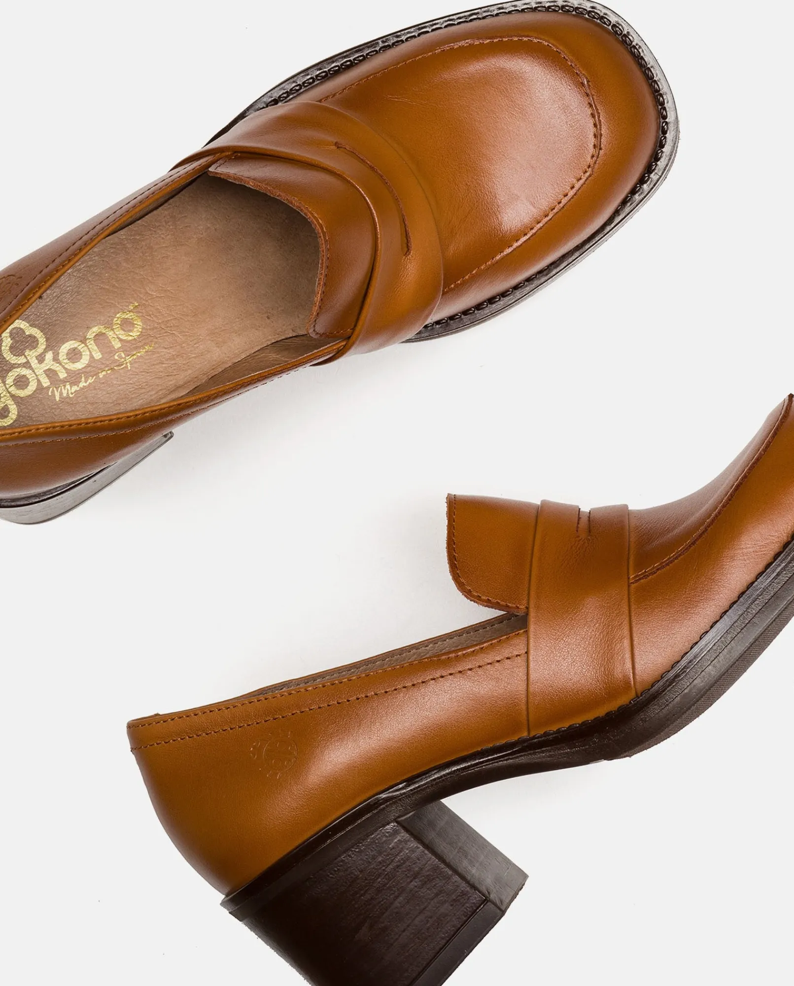 Mujer Yokono Zapatos|Zapato De Tacón Landas 001 Cuero