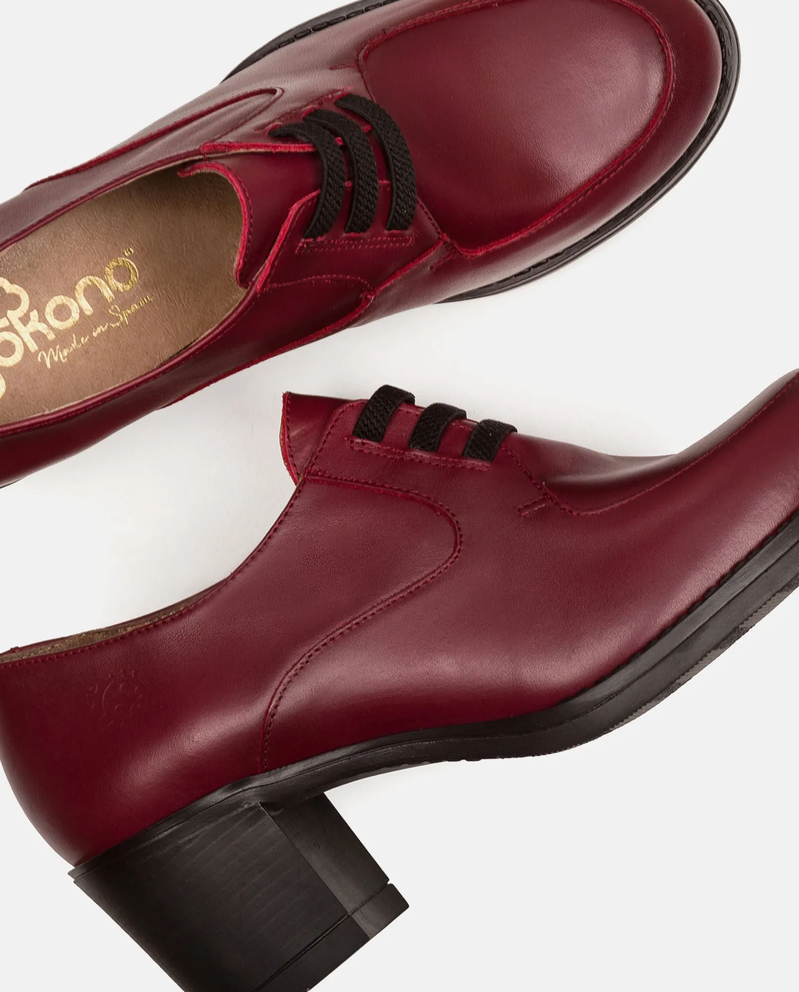 Mujer Yokono Zapatos|Zapato De Tacón LILLE-008 BURDEOS