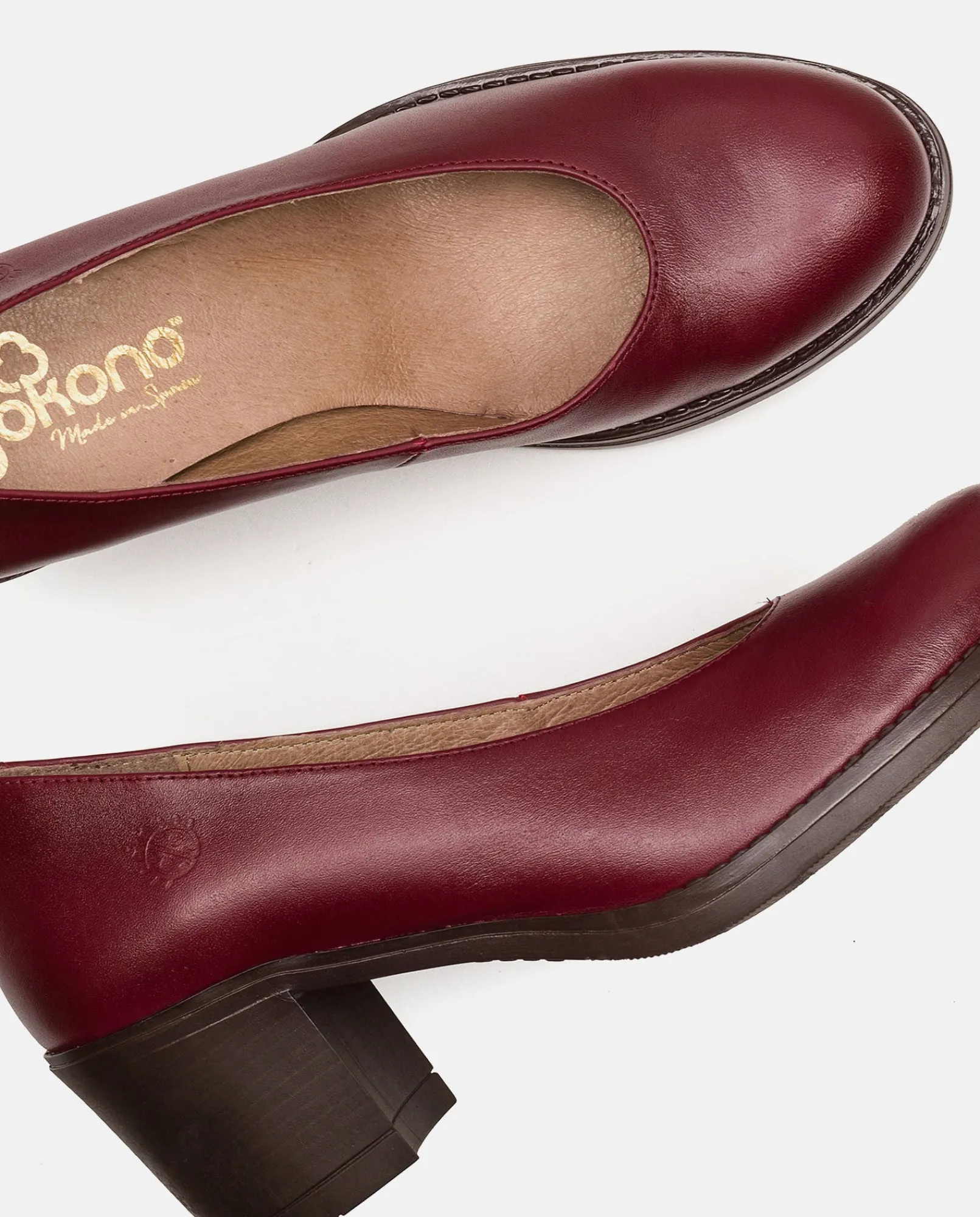 Mujer Yokono Zapatos|Zapato De Tacón LILLE-007 BURDEOS