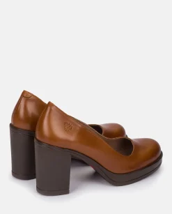 Mujer Yokono Zapatos|Zapato De Tacón PILSEN-007 CUERO