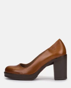Mujer Yokono Zapatos|Zapato De Tacón PILSEN-007 CUERO