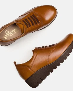Mujer Yokono Zapatos|Zapato Plano Atenas 035 Cuero
