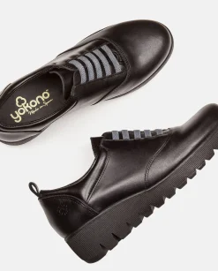 Mujer Yokono Zapatos|Zapato Plano Atenas 035 Negro