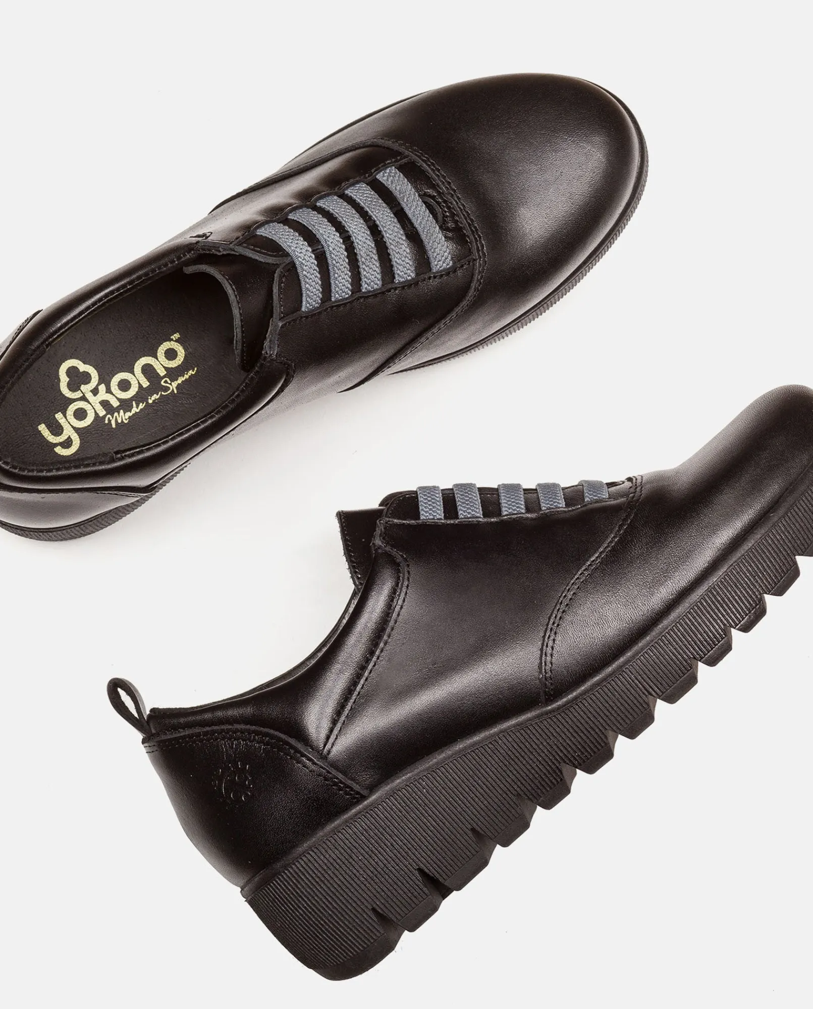 Mujer Yokono Zapatos|Zapato Plano Atenas 035 Negro