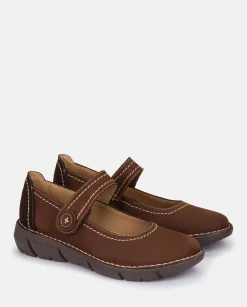 Mujer Yokono Zapatos|Zapato Plano Olba 005 Marron