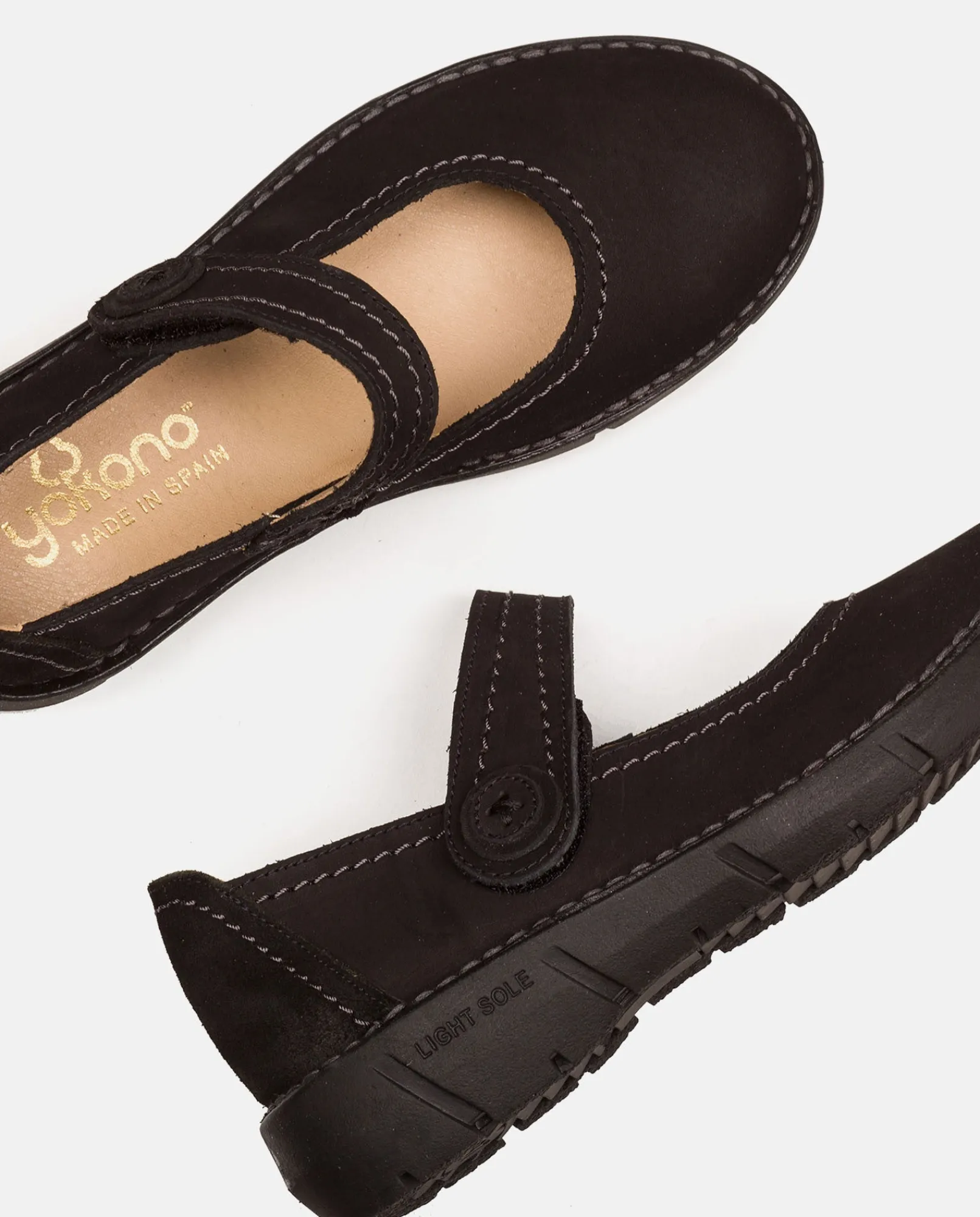 Mujer Yokono Zapatos|Zapato Plano Olba 005 Negro