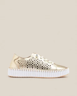 Mujer Yokono Zapatos|Deportivos|Zapato Plano Sintra 002 Dorado